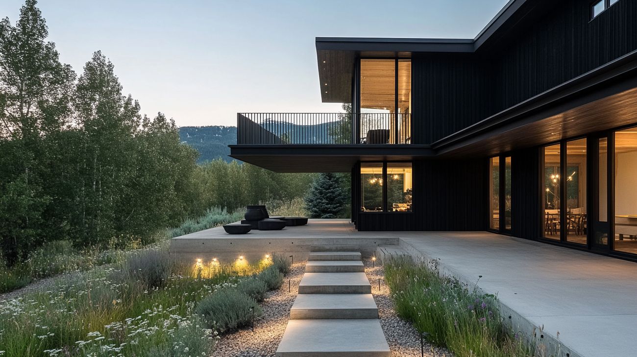 Twilight side elevation